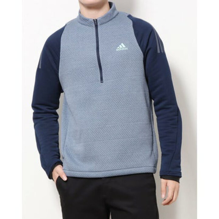 アディダス adidas メンズ HG1759 (ネイビー) 保温 長袖シャツ ゴルフ 長袖ジップモックシャツ ウェア | kyoko-co.com
