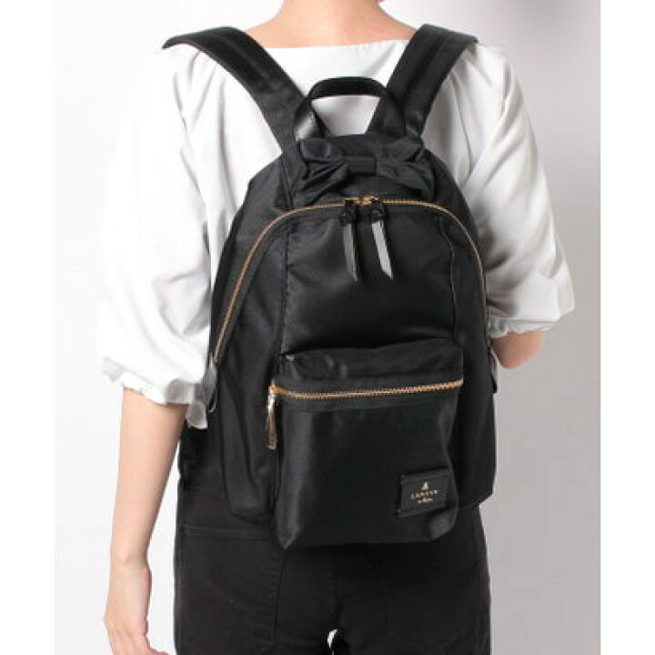 楽天市場】LANVIN en Bleu トロカデロ リュックサック ブラック 