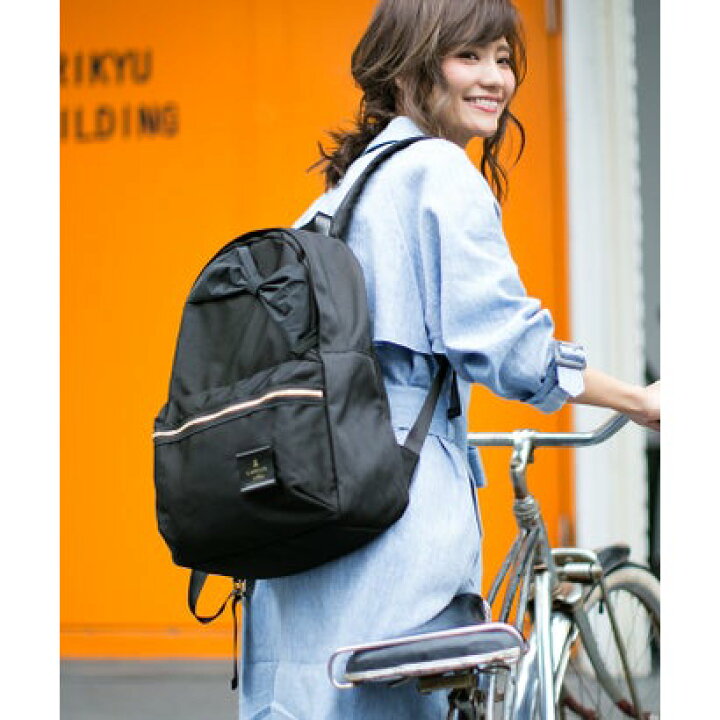 楽天市場】LANVIN en Bleu トロカデロ リュックサック ブラック 