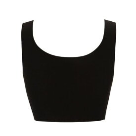 Triumph トリンプ sloggi ZERO FEEL カップ付きハーフトップ 028 SML （ブラック）