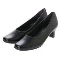 幅広 3E 防水 スクエアトゥパンプス ＜5.0cmヒール＞ 【21.5cm〜25.5cm】 FR-1103 fuwaraku