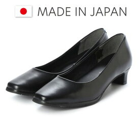 ドンナリスペット donna rispetto 日本製/3.5cmヒール本革ベーシックパンプス （BLACK）