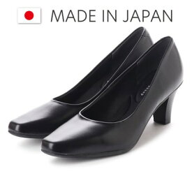 ドンナリスペット donna rispetto 日本製/6cmヒール本革ベーシックパンプス （BLACK）