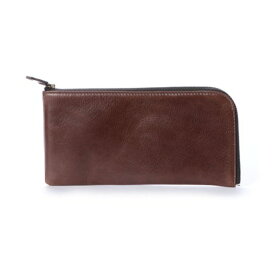 ビカーシ BICASH ラウンドジップレザーウォレット （DARK BROWN）