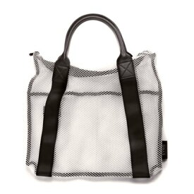 シング SYNG SQUARE TOTE (NYLON MESH) L （グレー）