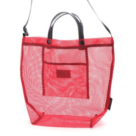 シング SYNG TOTE SHOULDER (NYLON MESH) M （レッド）