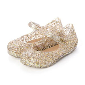 �����b�T melissa MINI MELISSA CAMPANA ZIG ZAG VI BB �iMIXED GOLDEN GLITTER�j