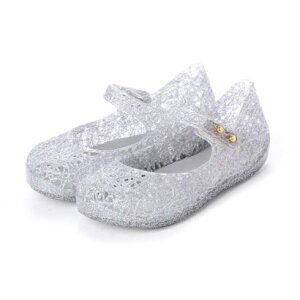 �����b�T melissa MINI MELISSA CAMPANA ZIG ZAG VI BB �iMIXED SILVER GLITTER�j