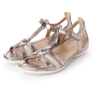 GR[ ECCO Flash T-Strap Sandal iWARM GREY METALLIC/MOON ROCKj
