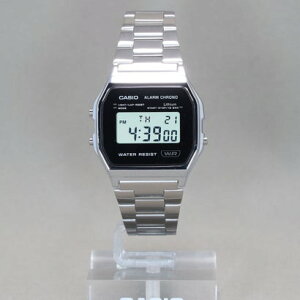 CASIO CLASSIC / A158WEA-1JF �i�u���b�N×�V���o�[�j