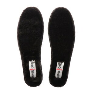 ミネトンカ ボアインソール MINNETONKA FUR INSOLE 9653M BLACK US5.0【返品不可商品】 (black)