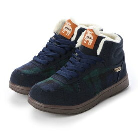 モズ moz ボアスニーカー ハイカットシューズ（NAVY）