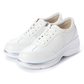 フィットジョイ FITJOY 厚底 5 eyelet スニーカー （WHT）