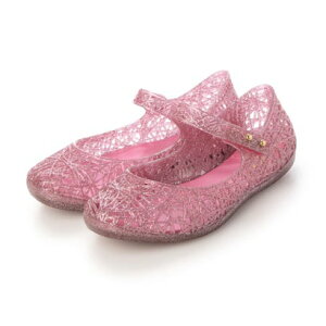�����b�T melissa MINI MELISSA CAMPANA ZIG ZAG VI BB �iPINK/GLITTER SILVER�j