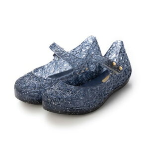 �����b�T melissa MINI MELISSA CAMPANA ZIG ZAG VI BB �iBLUE GLITTER�j
