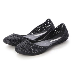 �����b�T melissa MELISSA CAMPANA ZIG ZAG II AD �iBLACK GLITTER�j