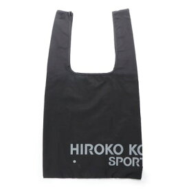 ヒロココシノスポーツ HIROKO KOSHINO SPORTS 折りたたみお買い物バッグ （クロ）
