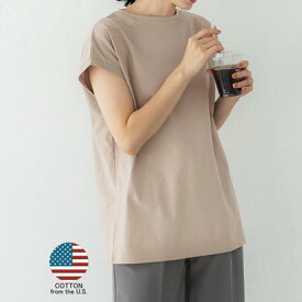 コカ coca COTTON from the U.S.フレンチスリーブTシャツ （Beige）