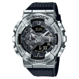 �yG-SHOCK�zGM-110�V���[�Y / Metal Covered���C�� / GM-110-1AJF �i�u���b�N×�V���o�[�j