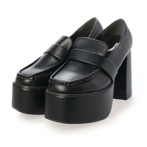 アタガール attagirl 11cm ハイヒール 厚底 ローファー パンプス (ブラックスムース)