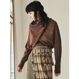 3PARTS LAYERED KNIT （BROWN）