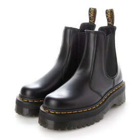 Dr.Martens /ドクターマーチン QUADBLACK POLISHED チェルシー ブーツ サイドゴア 正規取扱店 厚底 24687001