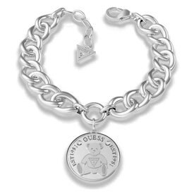 ゲス GUESS VINTAGE BEAR Bear Coin Curb Chain Bracelet (Silver) （SILVER） アクセサリー ブレスレット