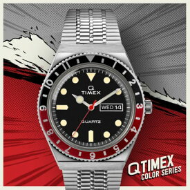 タイメックス TIMEX Q TIMEX メンズ 時計 TW2U61300 クォーツ ブラック ステンレススチール （ブラック）