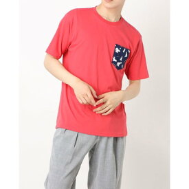 スタイルブロック STYLEBLOCK プリントポケット付半袖Tシャツ （レッド）