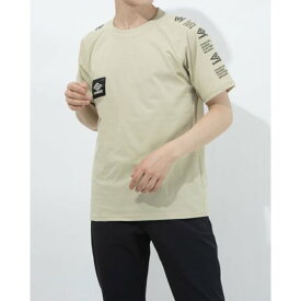 アンブロ UMBRO 半袖機能Tシャツ HE スリーブプリントTシヤツ ULURJA57 （ベージュ）