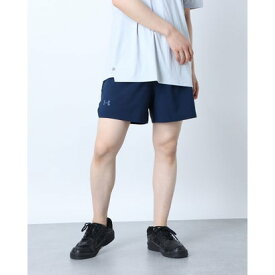 アンダーアーマー UNDER ARMOUR メンズ ジャージハーフパンツ UA Iso-Chill Run 2N1 Short 1364858 （ネイビー）