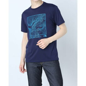 ザ ノース フェイス THE NORTH FACE メンズ 陸上/ランニング 半袖Tシャツ S/S TOPOGRAPHY TEE(ショートスリーブトポグラフィティー) NT32180 （ネイビー）