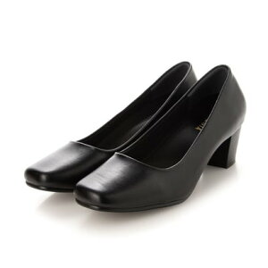 ジオアンドジア GIO&GIA 走れるパンプス オフィスシューズ 歩きやすい 疲れにくい 靴 3D 中敷き 衝撃吸収 ヒール 5cm フォーマル (ブラック)