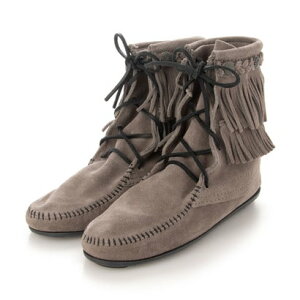 ~lgJ MINNETONKA DOUBLE FRINGE BOOT iGREYj
