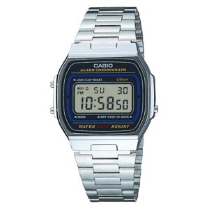 CASIO Collection / A164WA-1QJH �i�u���b�N×�V���o�[�j