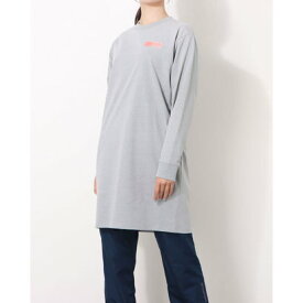 アンダーアーマー UNDER ARMOUR レディース 長袖Tシャツ UA Cotton Oversized LS Dress 1369328 （グレー）