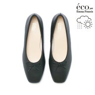 【アップルレザー】【撥水】エマ フランシス Emma Francis フラット バレエシューズ （ブラック アップル…