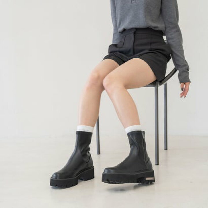 楽天市場】サイドジップ アンクルブーツ 【再入荷】（Black 