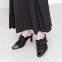 テーン tehen きちんと見える 大人エレガンスミュール TN1727A （ブラックスエード2）