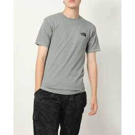 ザ ノース フェイス THE NORTH FACE メンズ 半袖Tシャツ S/S Jacquard Square Logo Crew(ショートスリーブジャカードスクエア) NT12192 （グレー）