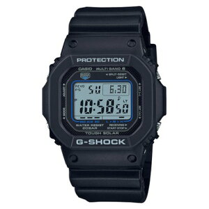 【G-SHOCK】スクエアフェイス / 電波ソーラー / GW-M5610U-1CJF / Gショック (ブラック×ブルー)