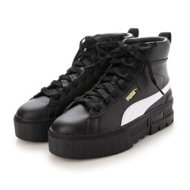 PUMA/プーマ メイズ ミッド スニーカー ブーツ 厚底 レディース 381170 （ブラック×ブラック）