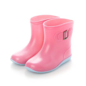ケンケンパ KenKenPa KP-037 ショート丈レインブーツ 長靴 （ピンク×ライトブルー）