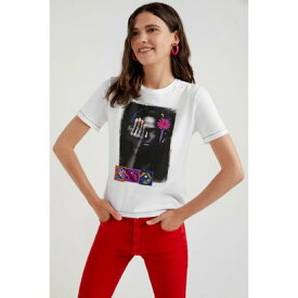 デシグアル Desigual ステッチ アーティTシャツ （ホワイト）