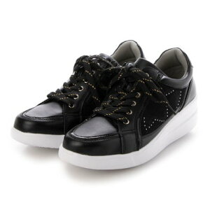 イタリコ ITALICO 軽量ふかふか アーチサポートインソール 厚底スニーカー (ブラック)