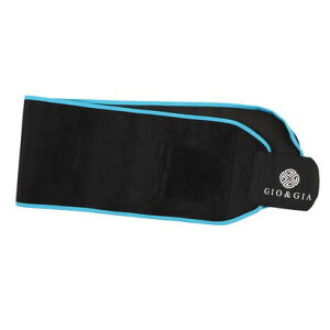 ジオアンドジア GIO&GIA シェイプアップベルト ウエストトリマーベルト ダイエットベルト 男女兼用 脂肪燃焼 発汗 減量用 運動用 引き締め お腹 加圧 姿勢矯正 (ブルー)