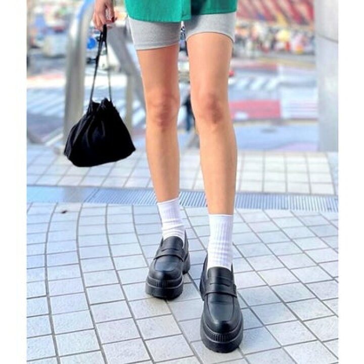 楽天市場】アールアンドイー R&E 超軽量厚底コインローファー 
