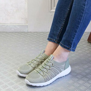 モズ スウェーデン ローゴン MOZ SWEDEN LAGOM moz Balancoire 軽量 コードニットスニーカー (ライトグリーン)