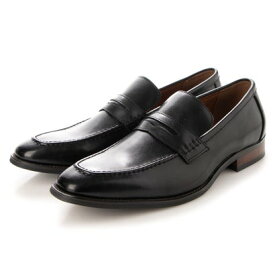 ジョーマリノ JO MARINO 本革 メンズ ビジネスシューズ Uチップ ローファー 紳士靴 防滑 （ブラック）