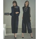 ルイルエブティック RUIRUE BOUTIQUE ノーカラージャケット＆オールインワンスーツ 2点 セットアップ パンツ フォーマ…